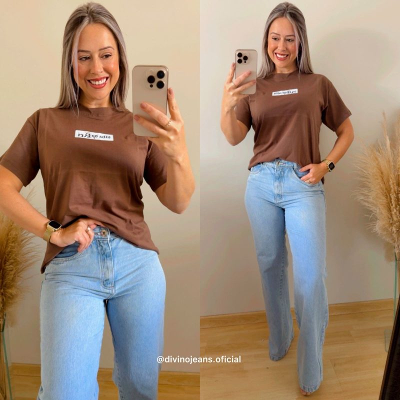 t shirt filha do rei marron 144001