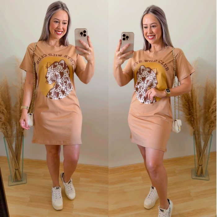 camisetão onça nude 2312014