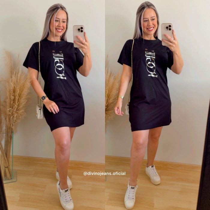 camisetão vogue preto 2312014